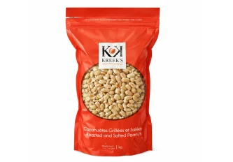 Sachet 1kg Cacahuètes Blanches Grillées Salées Kreek's