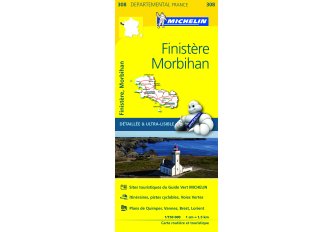 Carte routière du Finistère et du Morbihan