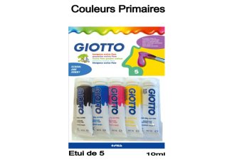 L.5 Tubes de peinture 10ml couleurs primaires