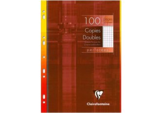 L.10 Paquets de Copies Doubles A4 100 pages 5x5