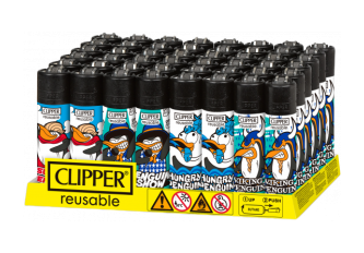 Briquets Large Clipper Penguin Life