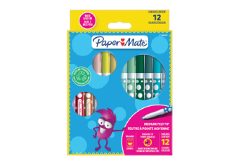 B.12 étuis  de 12 feutre coloriage papermate