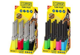 3 Présentoirs de 12 briquets tube plus + 1 offert