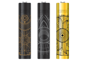 P.12 Briquets Clipper large Mystical shine