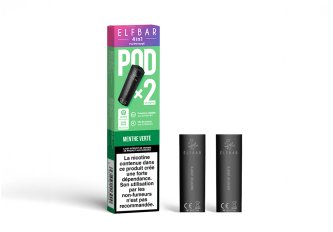 B.10 Boîtes 2 pods Elfbar 4en1 Menthe verte 20MG