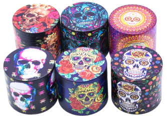 Boite 4 Parties 50 x 37 mm Mexican Skull