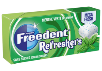 B.24 étuis Freedent Refreshers Big Mint