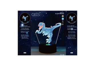 L.10 Lampes 3D LED Dinosaure – Multicolore