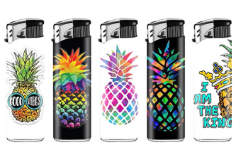 B.50 Briquets Piezo Ananas