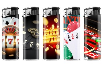 B.50 Briquets Piezo Casino