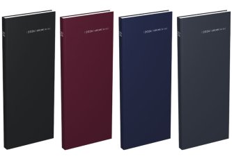 LECAS Agenda long euros cents couleurs assorties