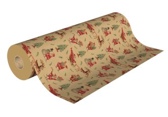 Rouleau papier cadeau 0.7 x 2.50m Santa's Gifts