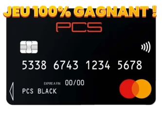 Carte de paiement PCS Mastercard Black