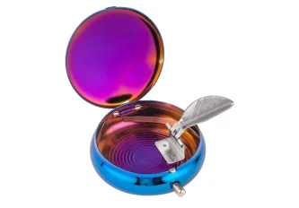 P.12 Cendriers de Poche Métal Champ Rainbow - 5cm