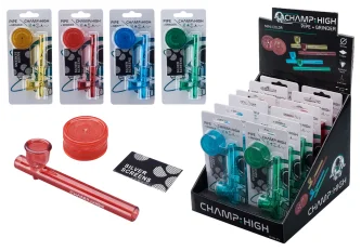 P.12 Kits Pipe + Grinder Champ High Smart Duo - 9cm