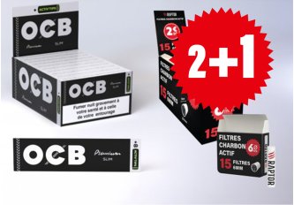 PROMO 2+1 filtres charbon actif