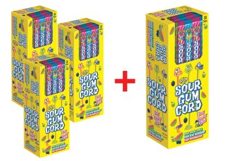 PROMO 3 + 1 Boîtes de 30 Sour Gum Cord