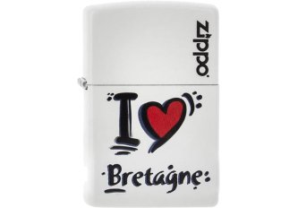 Briquet Zippo I love Bretagne