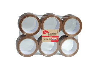 P.6 Rouleaux adhésifs HAVANE 48mm x 66m