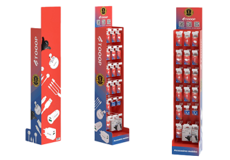 Présentoirs 18 broches 210 accessoires TOOOP