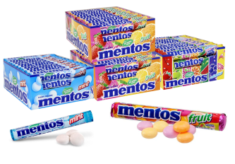 Colis 160 rouleaux Mentos