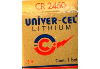 B.5 Piles Univer-cel lithium CR2450