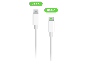 Câble de Charge  - USB-C vers USB-C - 1 mètre - 2A