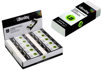 B.20 Gommes blanche rectangulaire